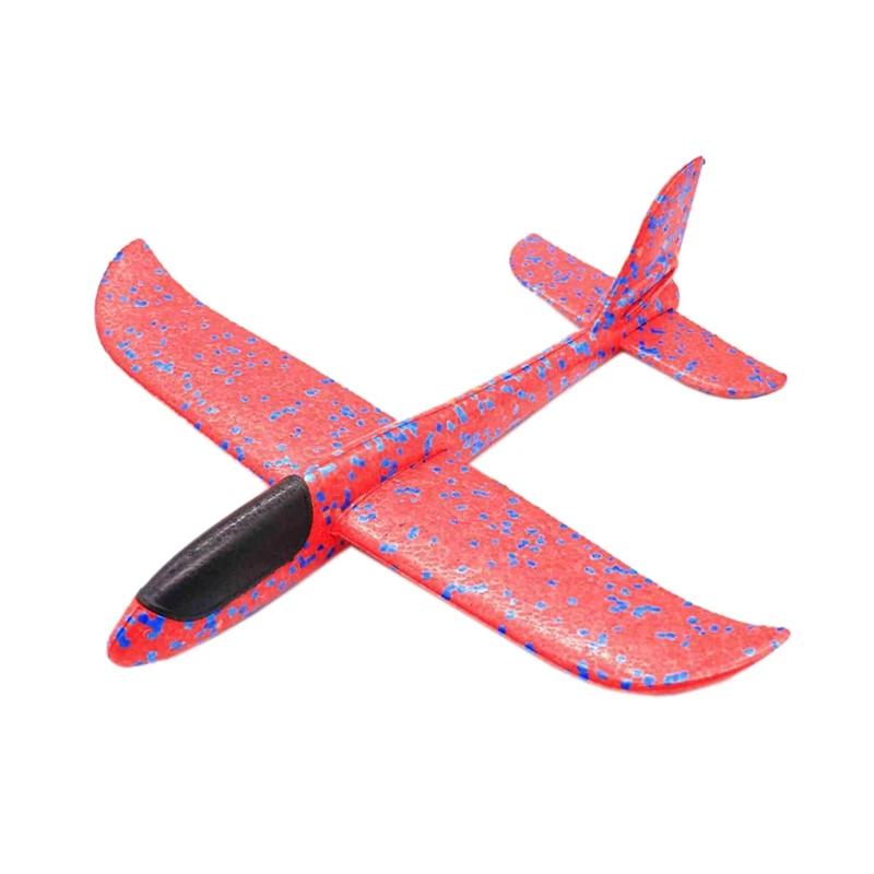 48cm With light-Red 42 см, детские игрушки, ручная метательная модель, самолет, пенопласт, самолет, трюк, светящееся образование, Epp планер, истребитель, игрушки-самолеты для детей - Цвет: 48cm With light-Red
