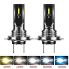 2 шт., Автомобильные светодиодные лампы H4 H7 H11 H10 3000K 6000K H16 9005 HB3 9006 HB4 H8