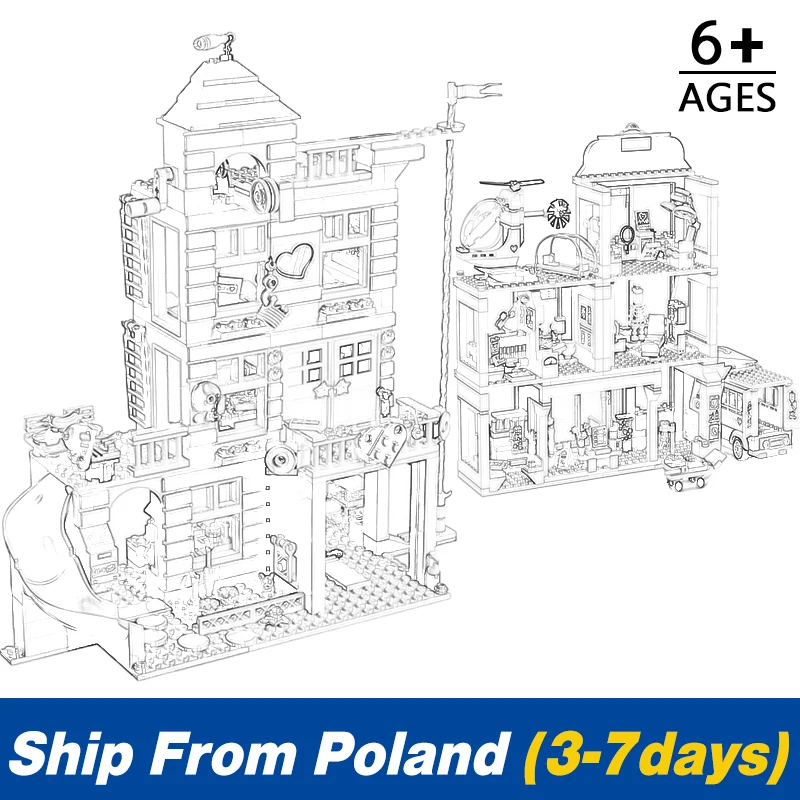 Конструктор совместимый с домом для друзей зданием больницей модельными блоками
