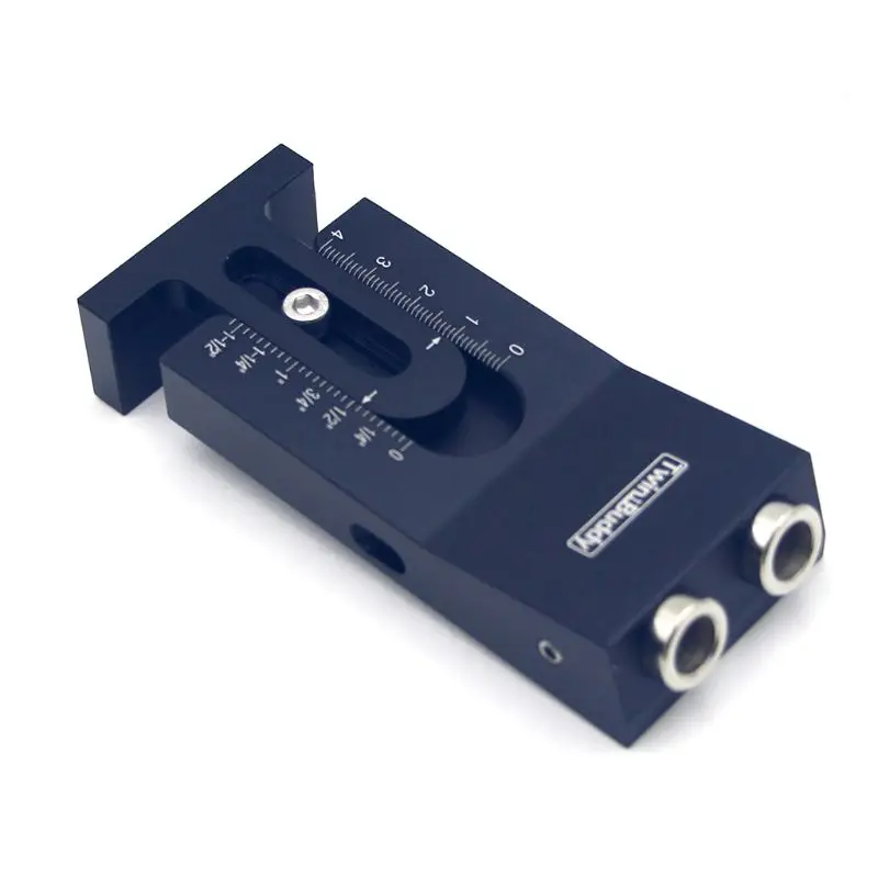 

Pocket Hole Jig System Kit Woodworking Oblique Punch Locator with 9.5mm Step Drilling Screwdriver Bit Wrench