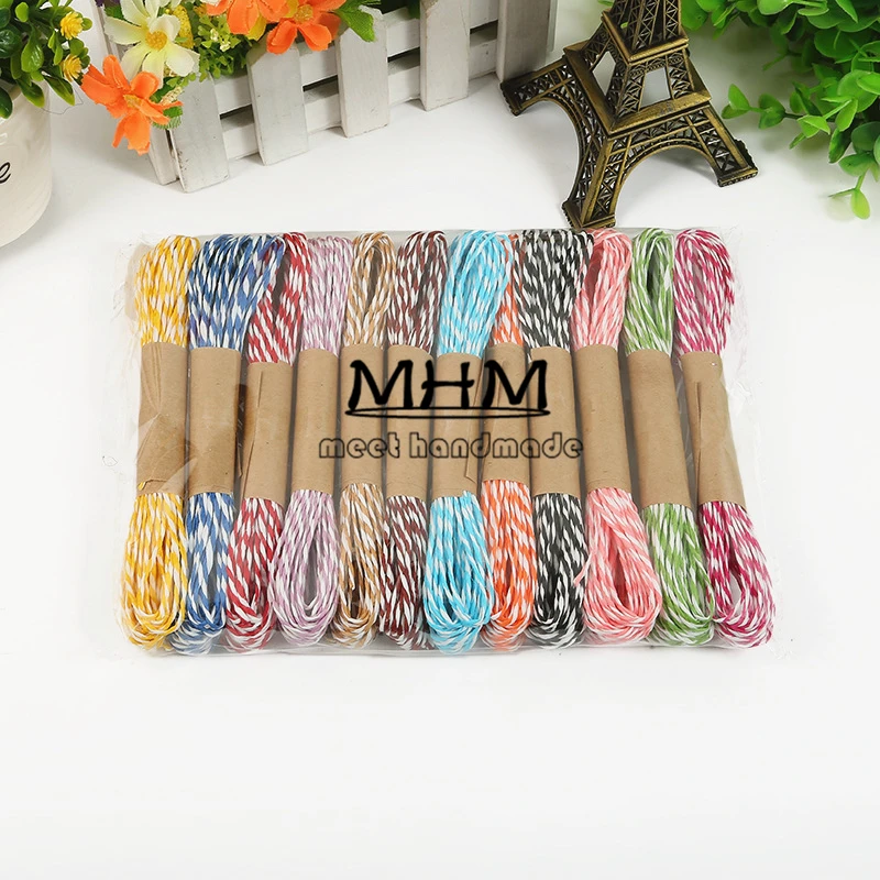 DIY шпагат из натурального сизаля 2 мм Свадебные украшения скрученный джутовый