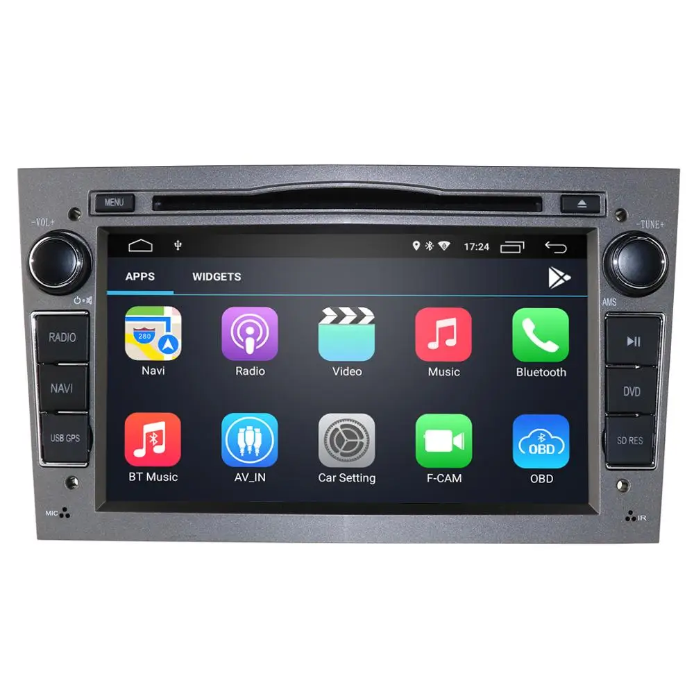 Автомобильный DVD-плеер 2DIN Android 10 1024X600 7 дюймов GPS для Opel Astra h g Zafira B Vectra C D Antara |