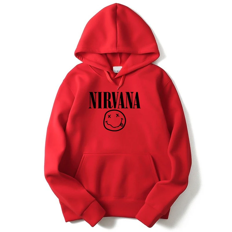 Nirvana мужская толстовка с капюшоном в стиле хип-хоп толстовка с принтом Курта Кобейна уличная Толстовка Пуловер Harajuku свободная толстовка с капюшоном