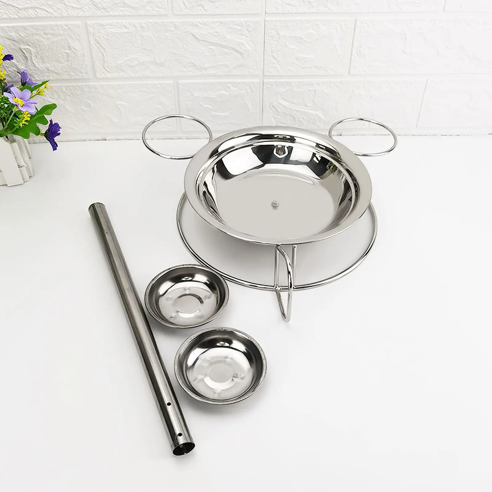 

1PC Kitchen Outdoor BBQ Tools Chicken Duck Holder Rack Grill Stand Roasting For BBQ Rib Non Stick Carbon Steel Grilling Tools