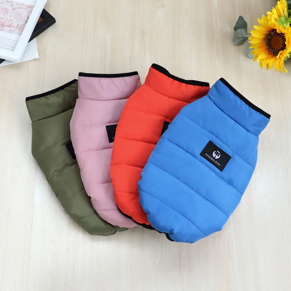 

Зимняя теплая куртка для домашних животных с изображением французского бульдога