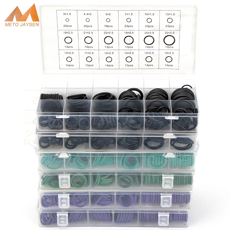 150 225 шт. NBR VMQ FKM прочное уплотнительное кольцо силиконовая прокладка замена OD 6 мм