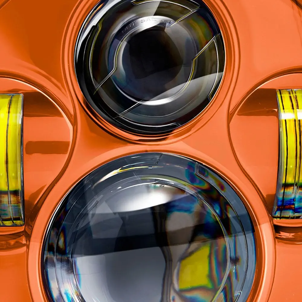 2 шт. 7 дюймов светодиодный фары для автомобиля Hi/короче спереди и длиннее сзади)