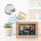 FanJu будильник цифровые часы температура влажность беспроводной Барометр метеостанция с прогнозом электронные часы настольные часы