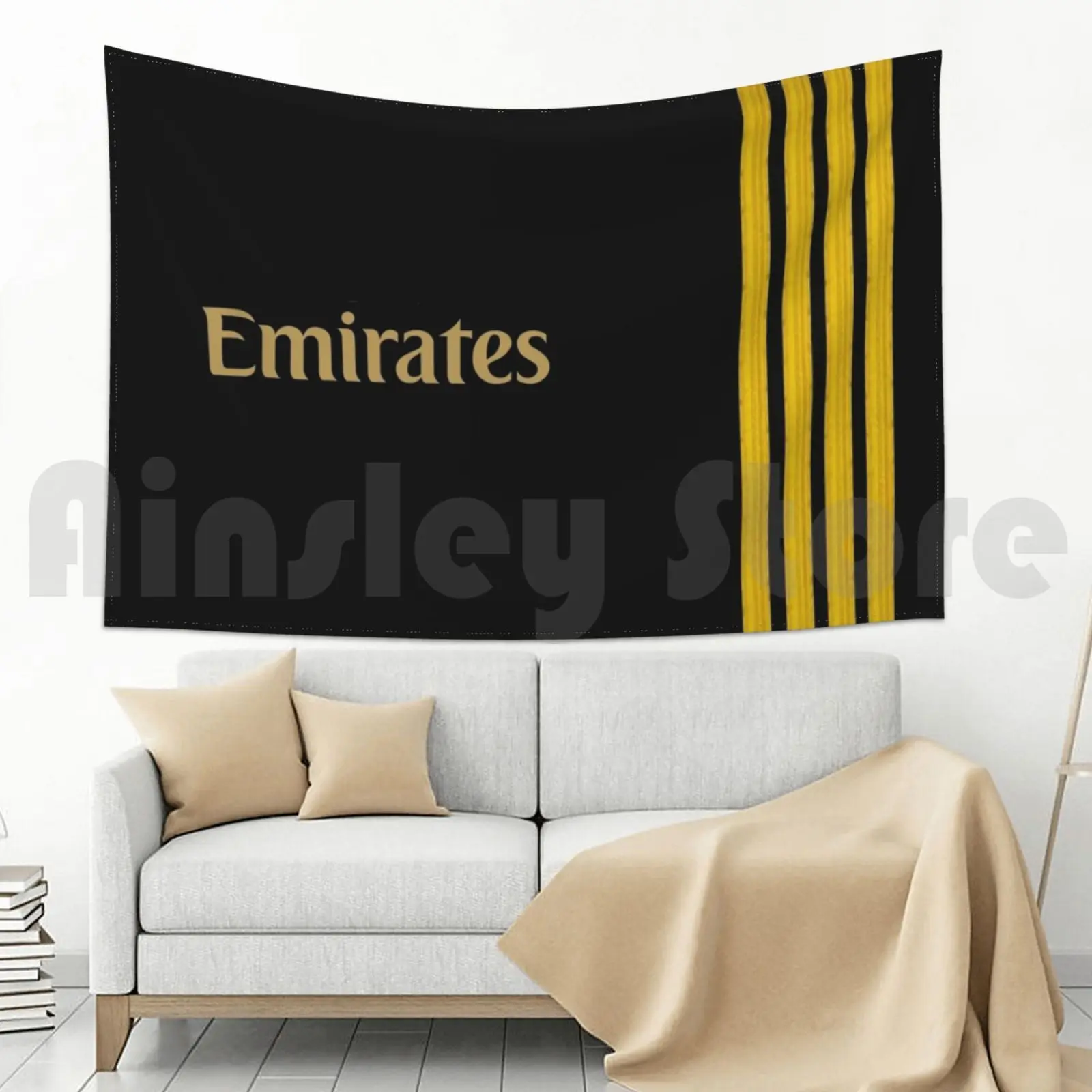 Эмариты эполеты гобелен гостиная спальня пилот Эмираты капитан фотосамолет