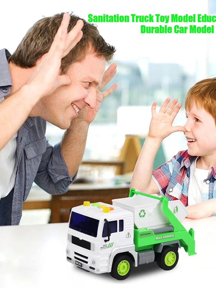 

Sanitation Vehicle Kids Car Model Toy City Service Garbage Tank Truck Construction Truck Crane Toys Gifts For Boys Children