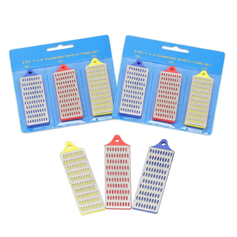 DMD оптовая продажа с фабрики 3 шт Алмазный точильный камень набор кухонная