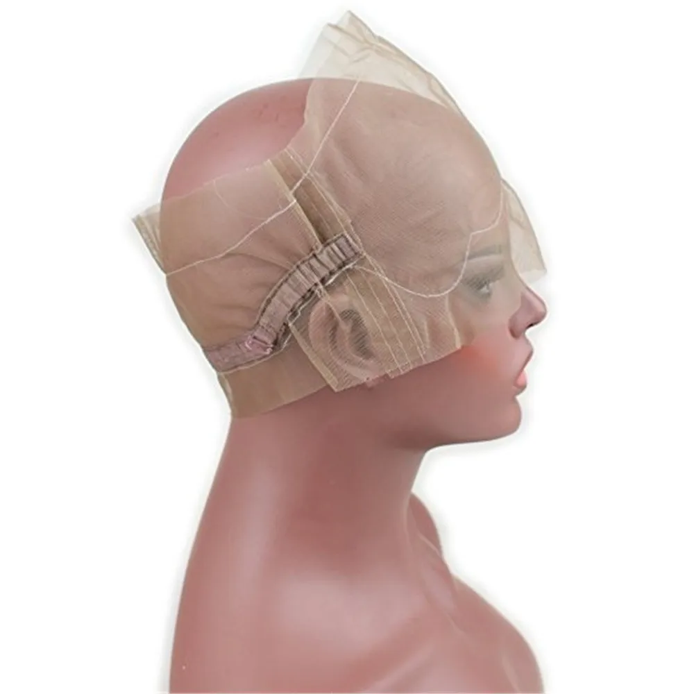 360 кружевная шапочка для парика Швейцарская и французская сетка волос с