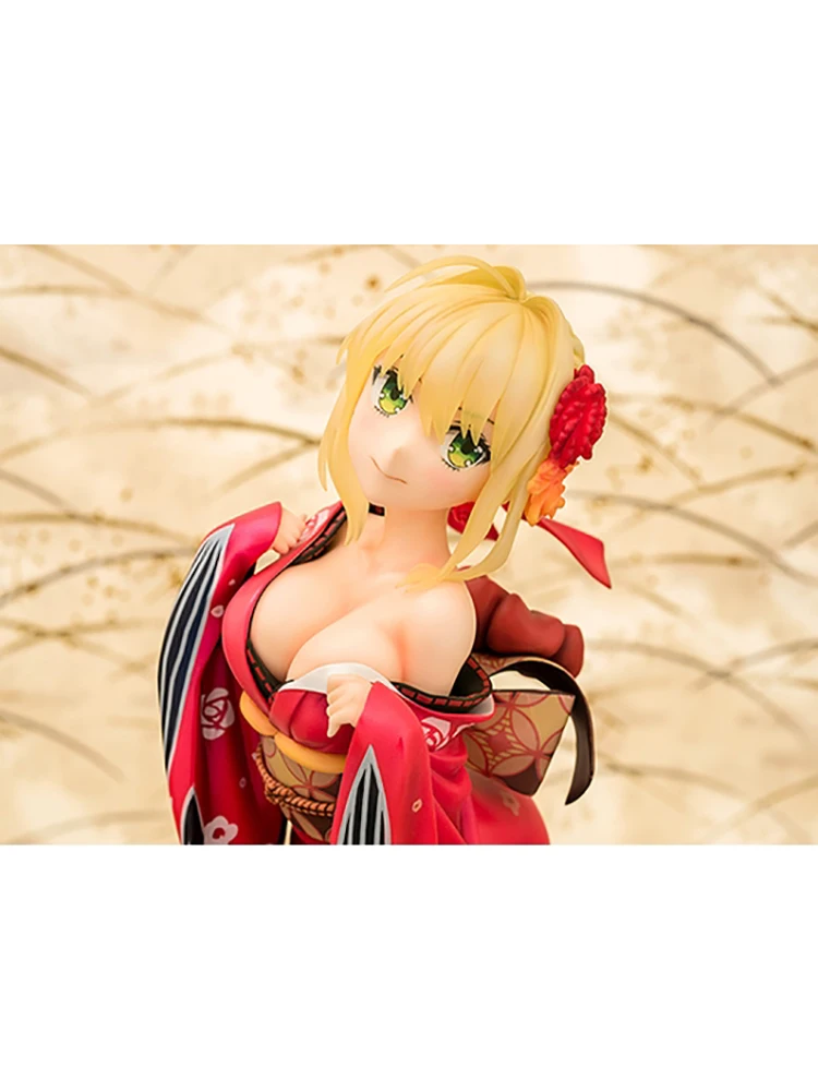 

Anime Fate EXTELLA Sexy Girl Nero Claudius Red Saber Kimono Kneeling Ver. PVC Action Figure Anime Figure Model Doll Toys