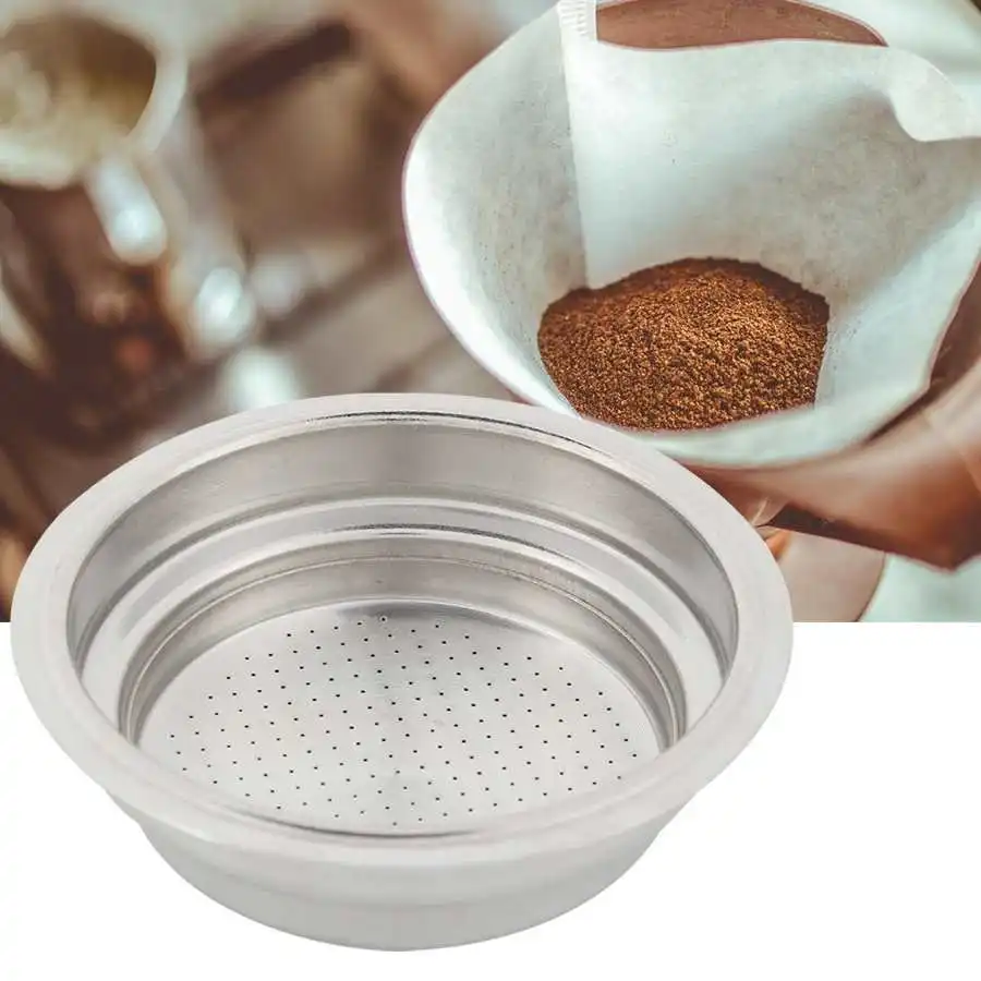 

Фильтровальная корзина из нержавеющей стали, одинарная чаша для кофейного порошка, 1 чашка, фильтр для кофе, чая, корзина для эспрессо, запча...