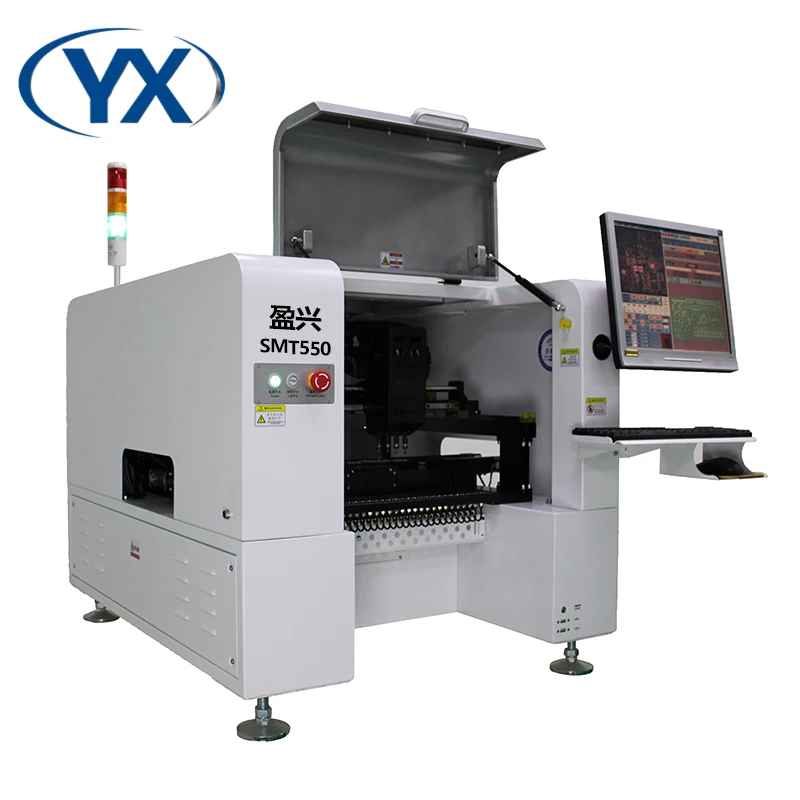 SMD Soldering Machine With Visual Position SMT550 Pick and Place Machine  For 0201