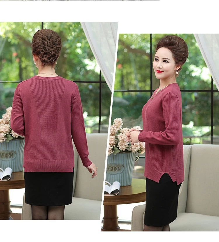 Осень-зима вязаные свитера и пуловеры с длинным рукавом женский джемпер трико