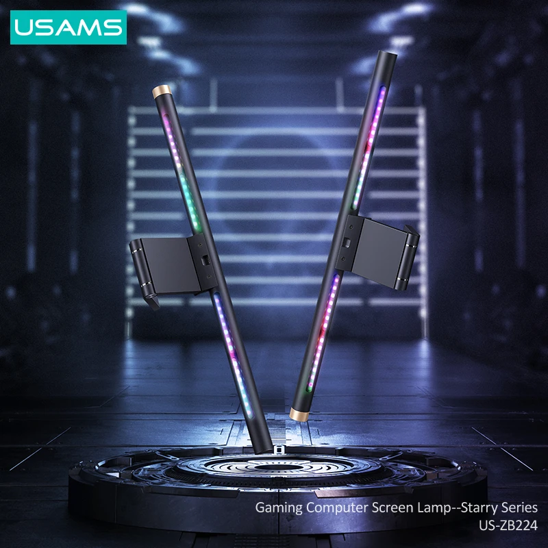 Диммируемый светодиодный экран USAMS для защиты глаз USB светильник с RGB подсветкой