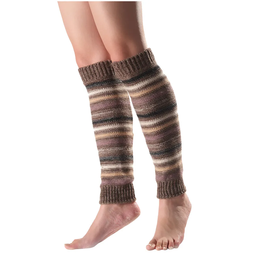 Женские шерстяные носки разных цветов с длинным наполнителем коленей вязаные