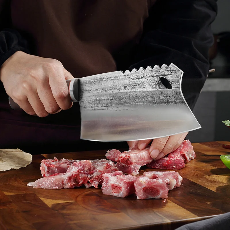 Кухонный нож из нержавеющей стали для нарезки мяса овощей китайский поварской