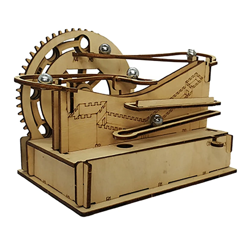 Мраморная Беговая 3D-головоломка американские горки Паровая Механическая