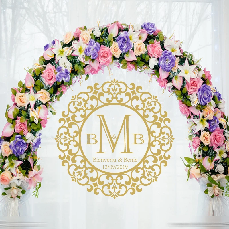 Свадебная танцевальная напольная наклейка индивидуальное имя и дата свадебный