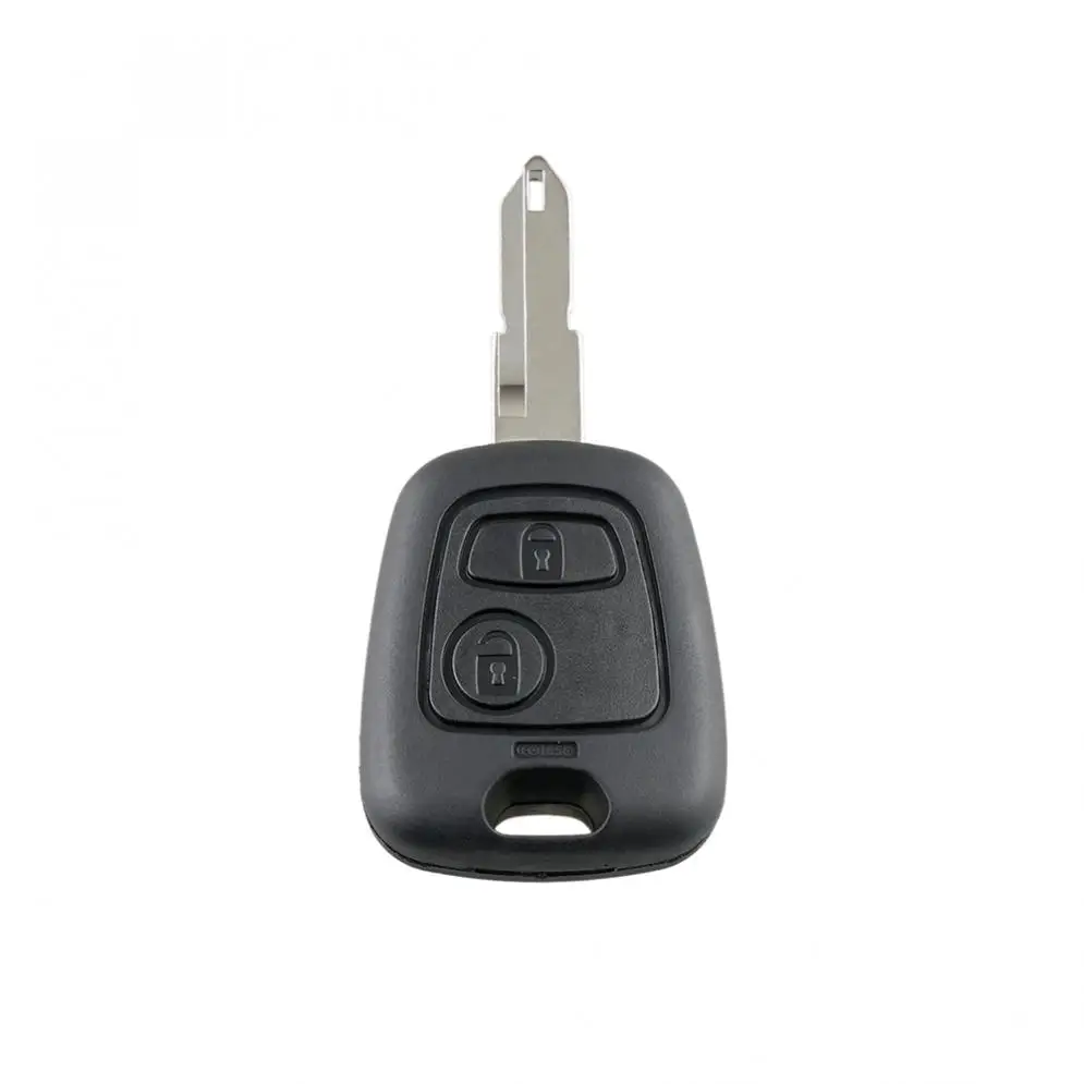 

1pcs 2 Buttons Car Remote Key Shell Replacement with 206 Blade fit for Peugeot 106 206 306 406