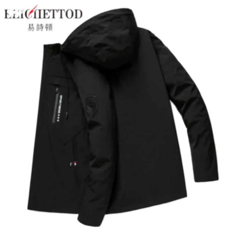 

Куртка мужская с капюшоном, повседневная верхняя одежда, весна-осень