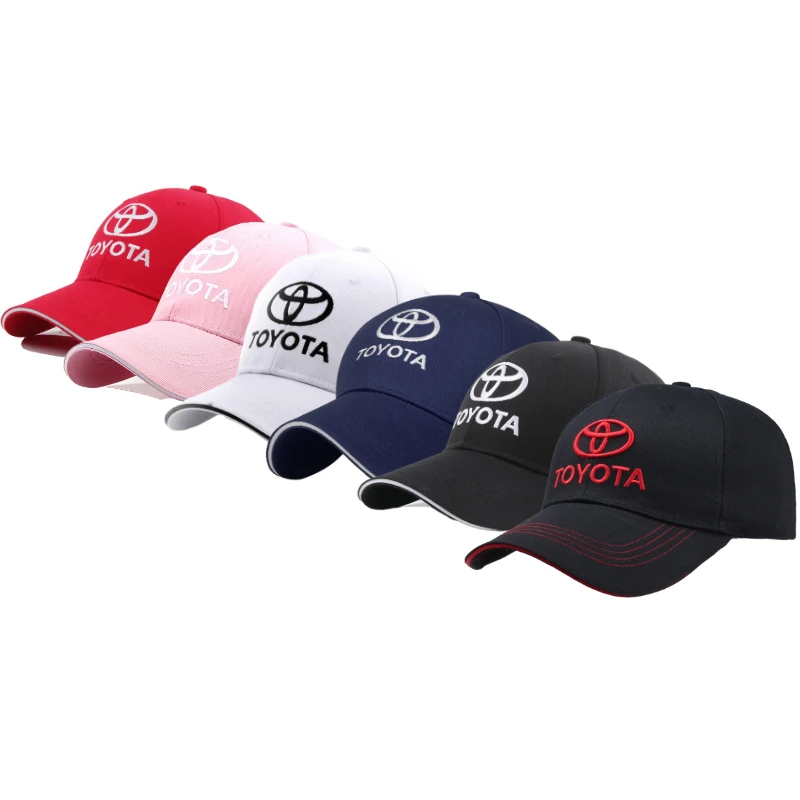 

Бейсболка унисекс с 3D вышивкой, Модная хлопковая кепка с логотипом автомобиля Toyota, уличная Мужская бейсболка для гонок, Кепка с защитой от с...