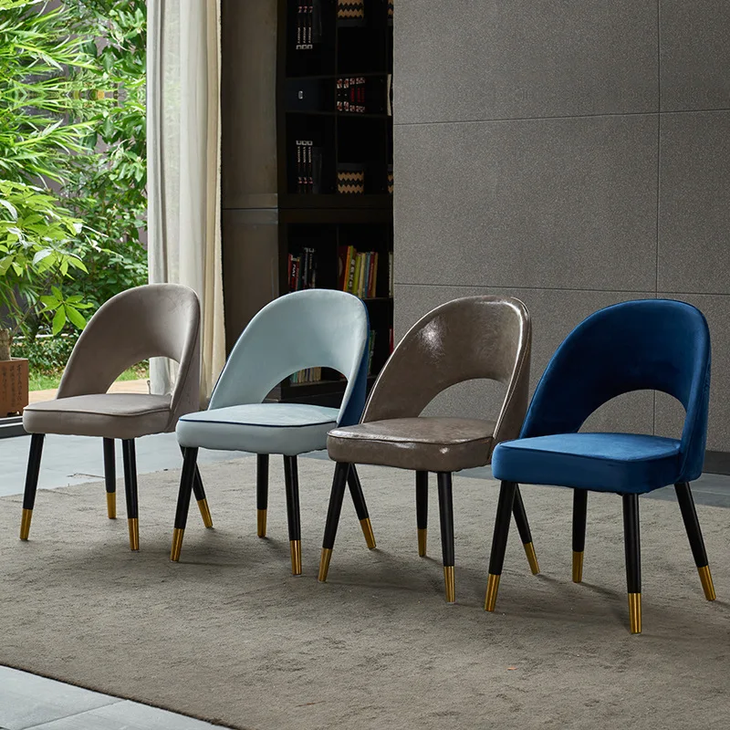 Фланелевый обеденный стул для гостиной современный минималистичный светильник