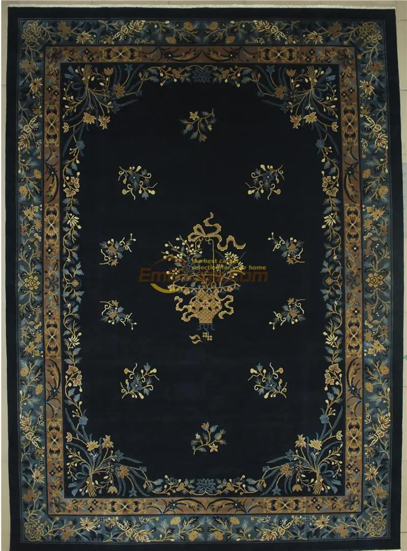 Koop Hand Made Franse Savonnerie Wollen Kleed Elegante Franse Savonnerie Gebied Tapijt Handgeknoopte Tapijt Woonkamer Museum