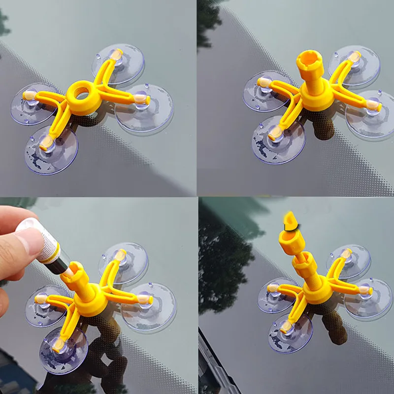 

The New Car Windshield Repair Kit Auto Glass Windshield Dent Repair Tools Car Crack Repair Resin Kit For Car Window Repair Tool