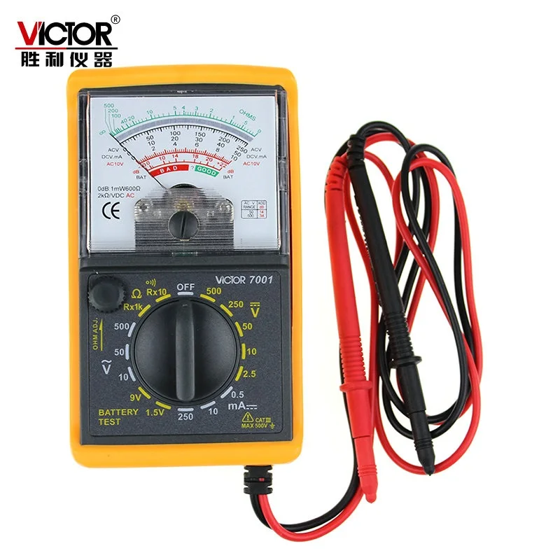 

VICTOR VC7001 Original Pointer Universal Multimeter High-Precision Mechanical Analog Meter Electrical Meter Ammeter Voltmeter
