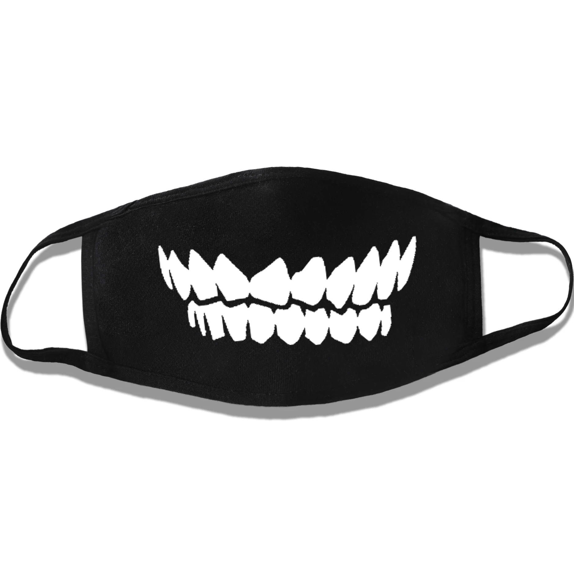 Картонная печать маски против пыли для рта и лица корейской поп-музыки аниме унисекс из милой ткани, многоразовые двойные маски.