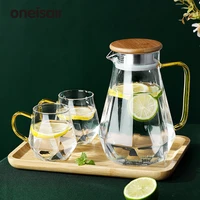 1 5l transparent borosilicate glass teapot heat resistant large clear tea pot flower tea set puer kettle office home tea pitcher