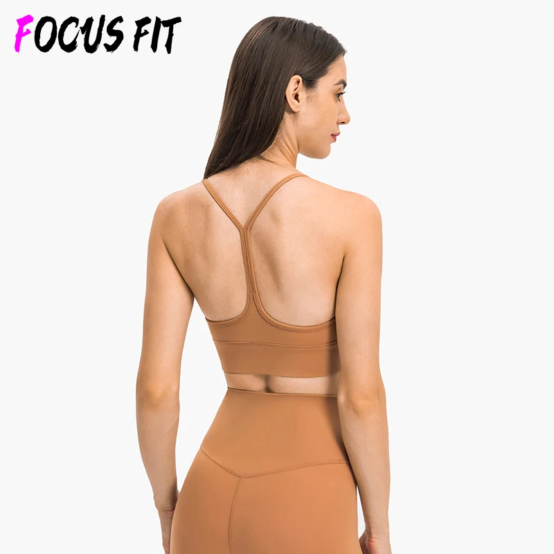 

Fall New Yoga Bra Gym Running Sports Underwear Women Sexy Y-shaped Beautiful Back Shockproof Gathering Yoga Sports Bra