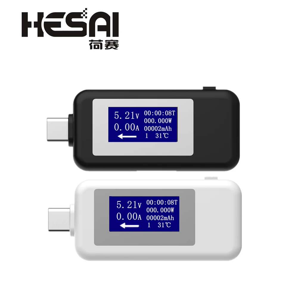 Тестер USB Type c DC 4 30 в цифровой вольтметр амперимитатор измеритель напряжения