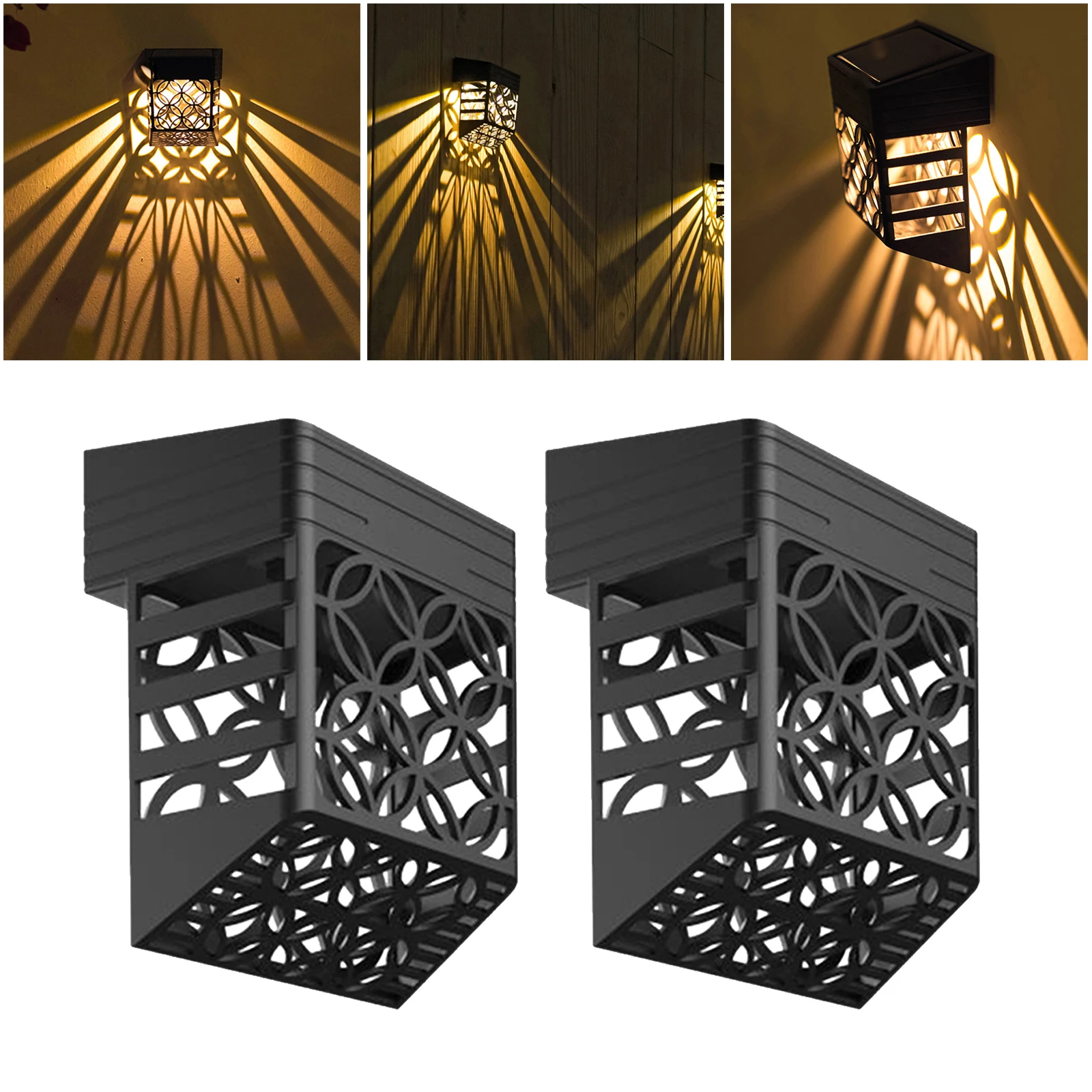 

Solar Fence Lights Garden Decorative Waterproof Wall Lights, Lights Outdoor for Garden,Fence,Patio,Yard