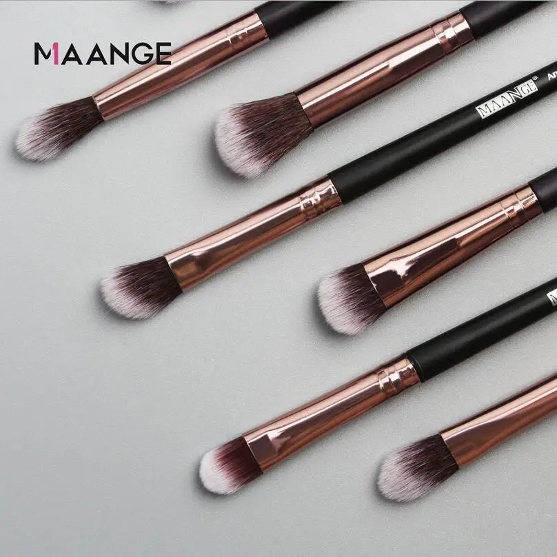 

12 pcs/lot Makeup Brushes Set Eye Shadow Blending Eyeliner Eyelash Eyebrow Brushes For Make up Portable Eye Brush Set T0582