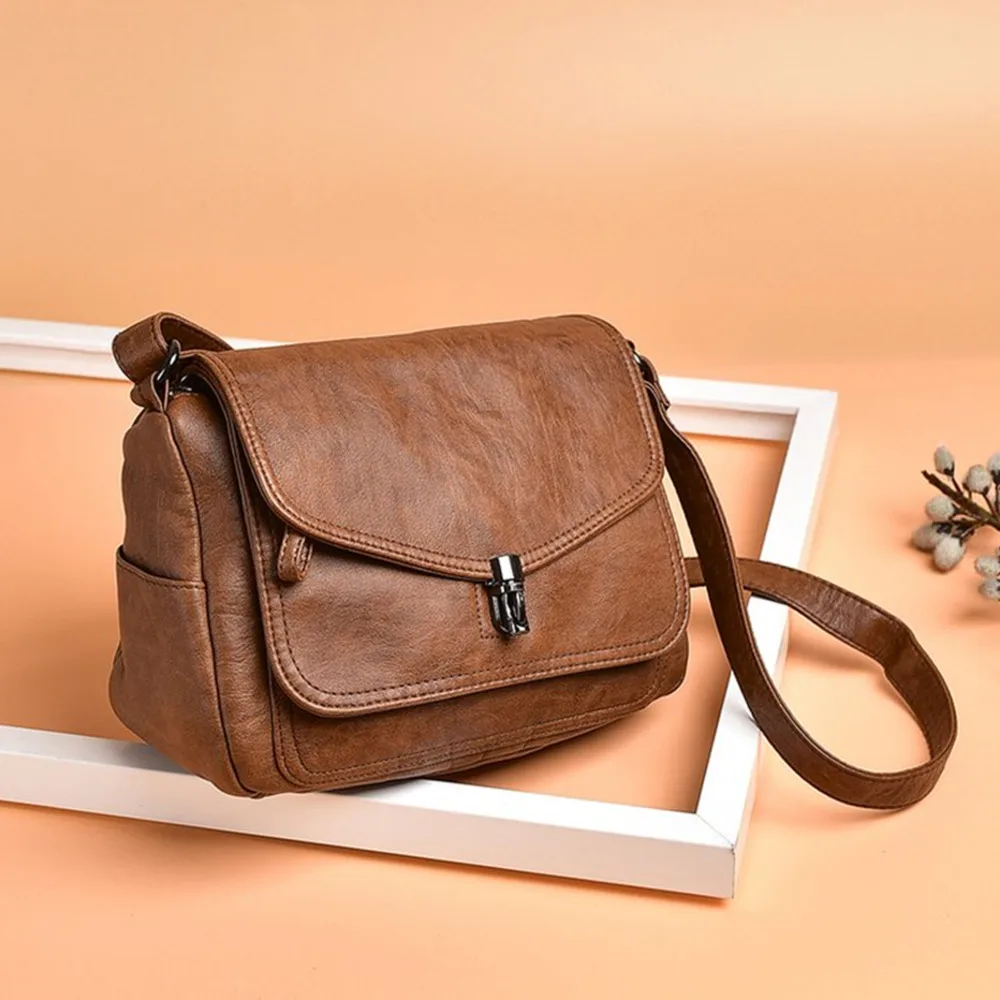 

GAGACIA Vintage Women Shoulder Bags Small Crossbody Bags For Women 2021 Messenger Bag Luxury Soft Leather Women Bags Designer