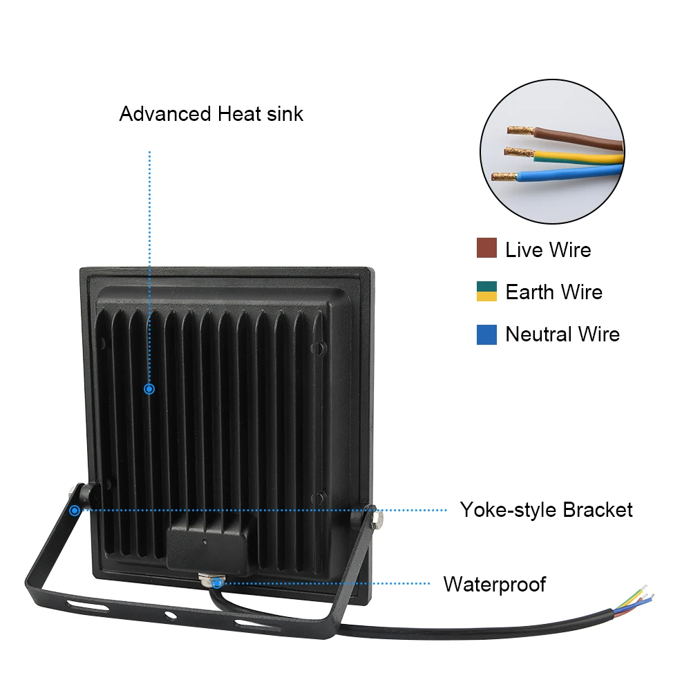 Цветная (RGB светодиодный Красочные потолочные светильник 50 Вт 10 30 на открытом