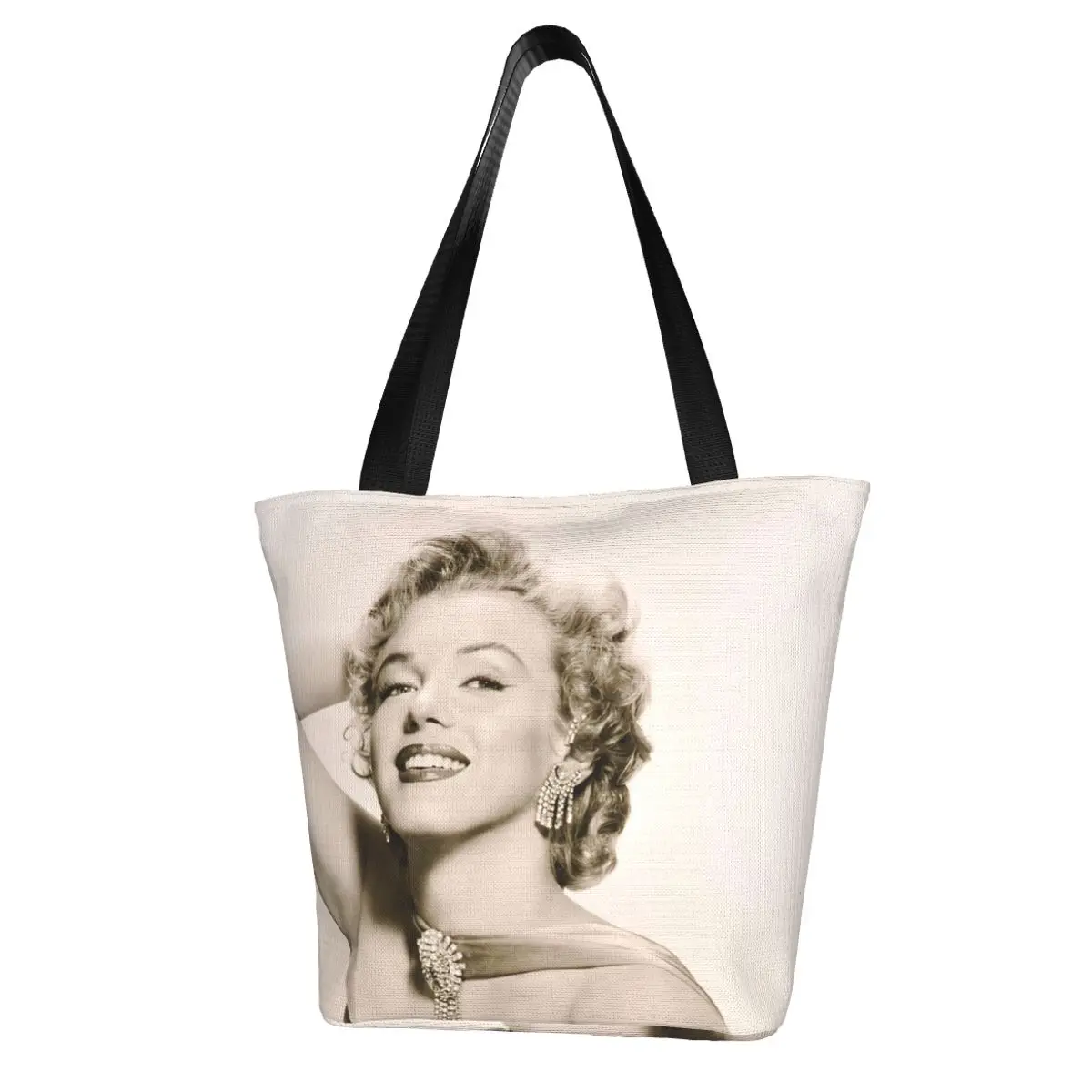 Marilyn Monroe Shopping Bag Aesthetic Cloth Outdoor Handbag Female Fashion Bags