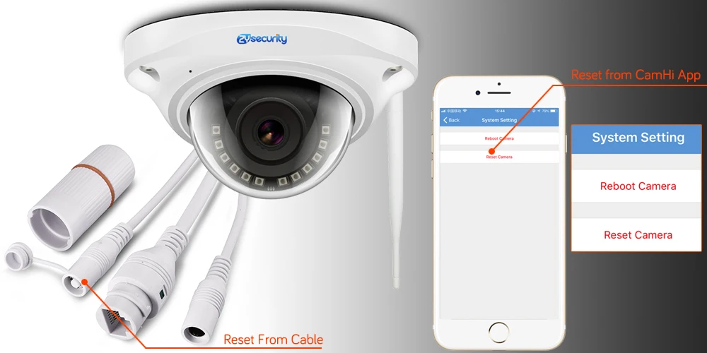 Zyбезопасности 1080p Wifi камера CamHi приложение Onvif 20 м ночного видения Vandalproof SD карта двухсторонняя аудио сигнализация домашняя охранная CCTV камера