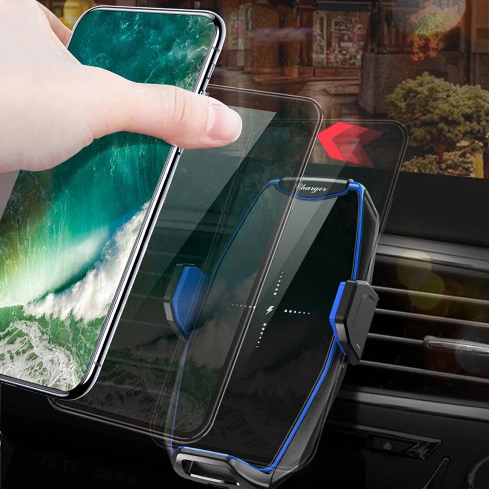 Автомобильное беспроводное зарядное устройство 15 Вт для iphone 11 pro Xs Xr X