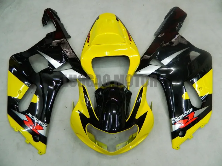 

Cowling Injetion Bodywork fairings kit for Yellow Black SUZUKI GSXR600 750 GSXR600 GSXR750 01 02 03 fairing kits 2001 2002 2003