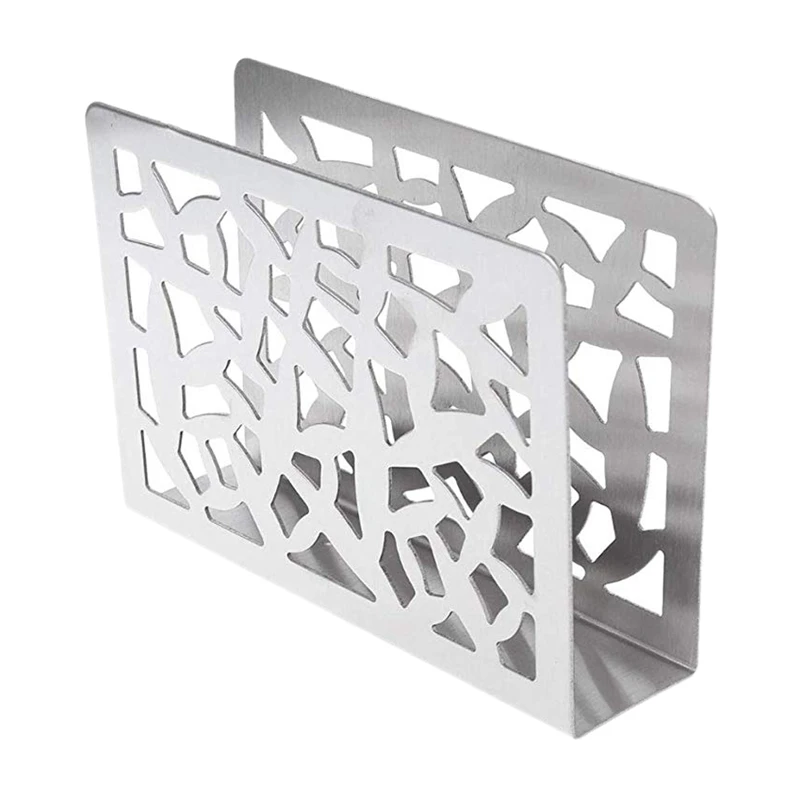 

New Napkin Holder Stainless Steel Tabletop Napkin Holder Paper Towel Rack Metal Upright Napkin Holder for Kitchen Restaurant Par