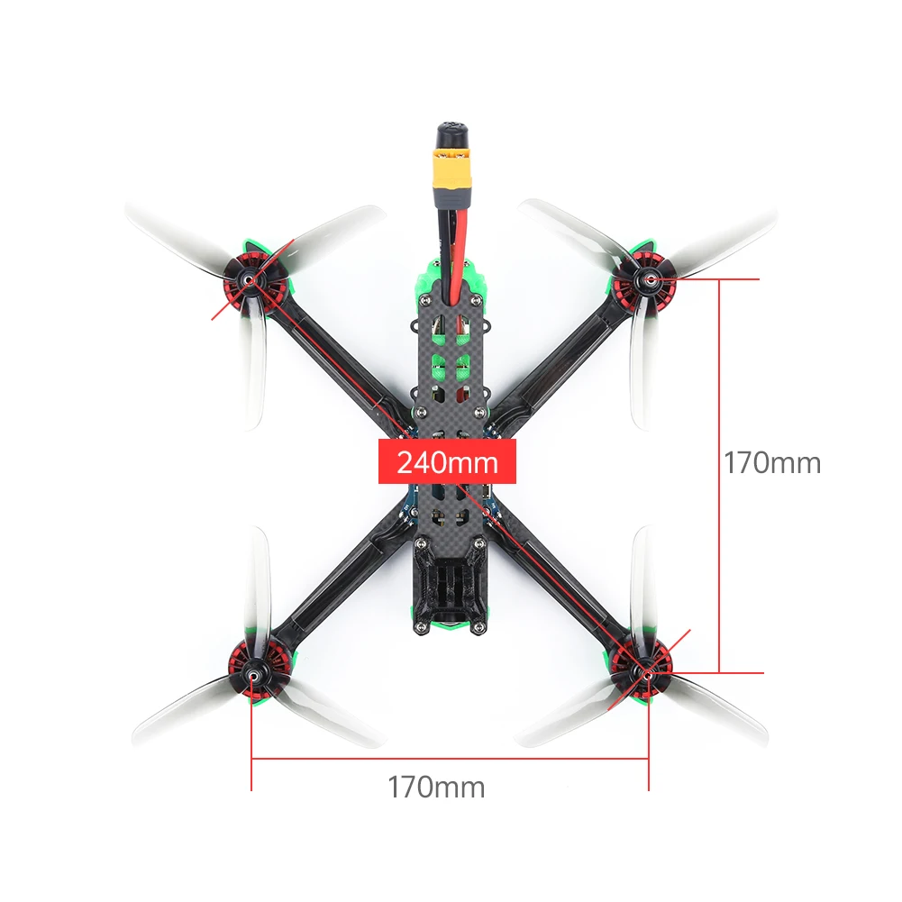 Iplight Nazgul5 V2 5 дюймов 6S HD светодиодный вариант w/Caddx Nebula sucex-E F7 Контроллер полета 45A