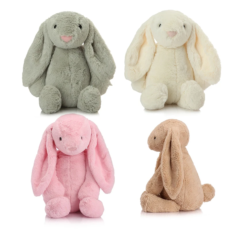 30/28cm Rabbit Doll Soft Plush Toy Long Ears Bunny Appease Toy For Kids Cute Plush Stuffed Animal Sleeping Toys Wedding Oranment