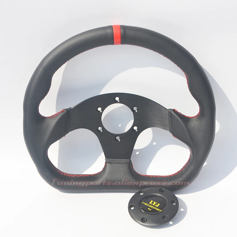 Лидер продаж: игра в форме D из натуральной кожи красную полоску/Картинг/рулевое