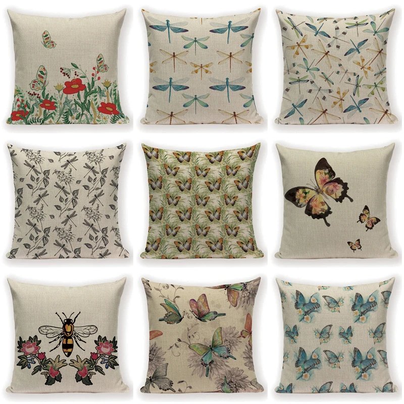 Мультяшный чехол для телефона с цветочным оформлением гостиной Стрекоза пчела