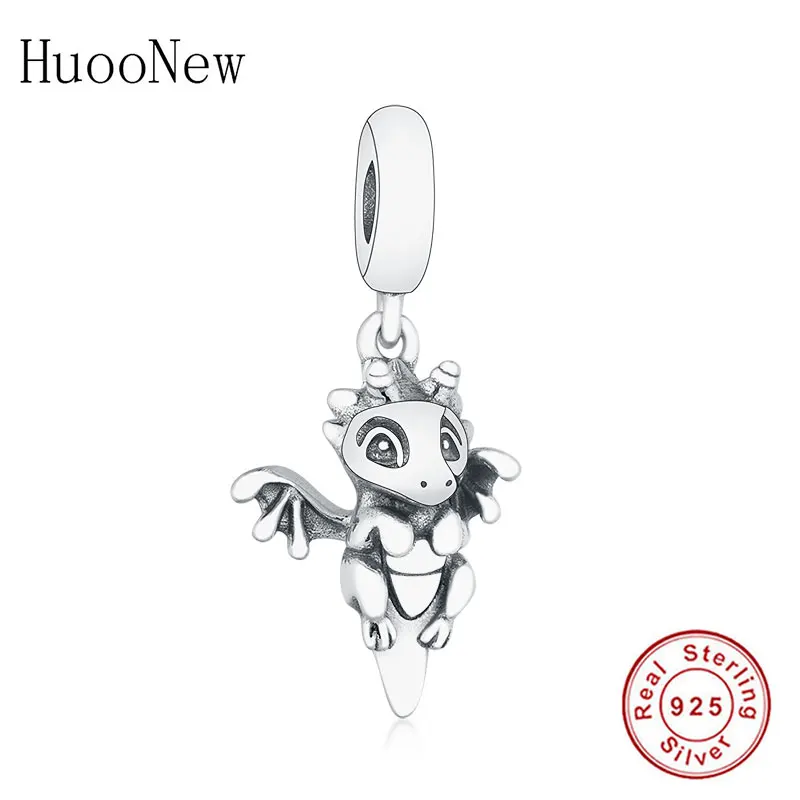 

2019 Winter Newest 925 Sterling Silver Cartoon Animal Dangle Beads Fit Original Charm Bracelet Jewelry Making berloque